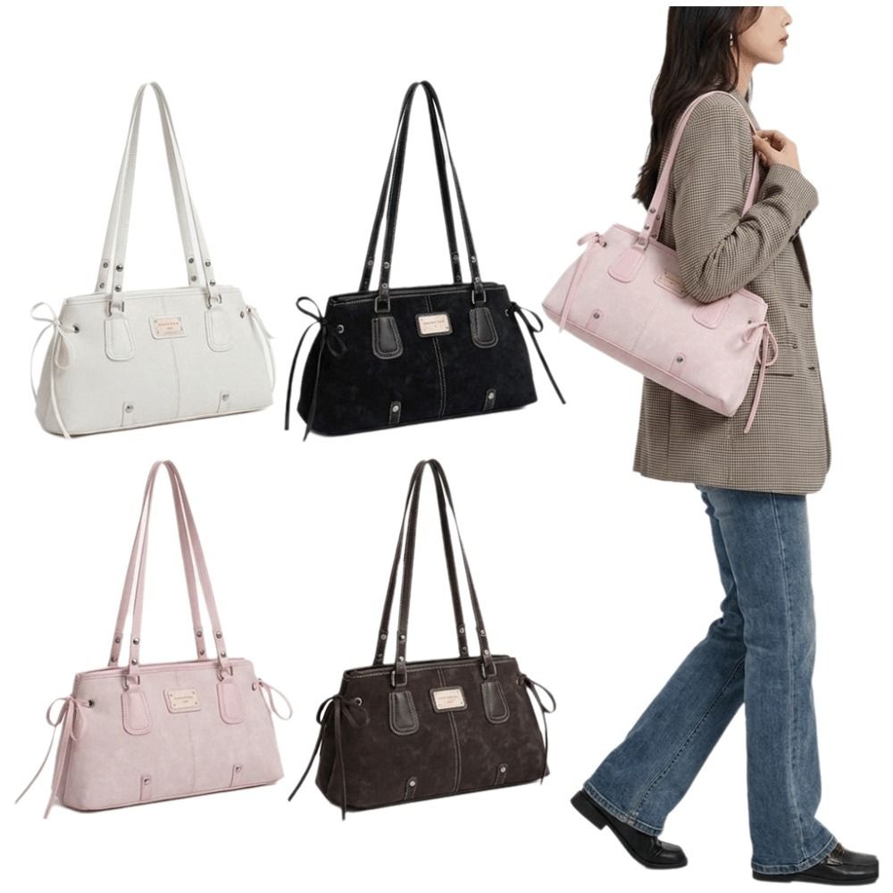 Top Handle Structured - Minimalist Faux Leather Tote Bag Structured