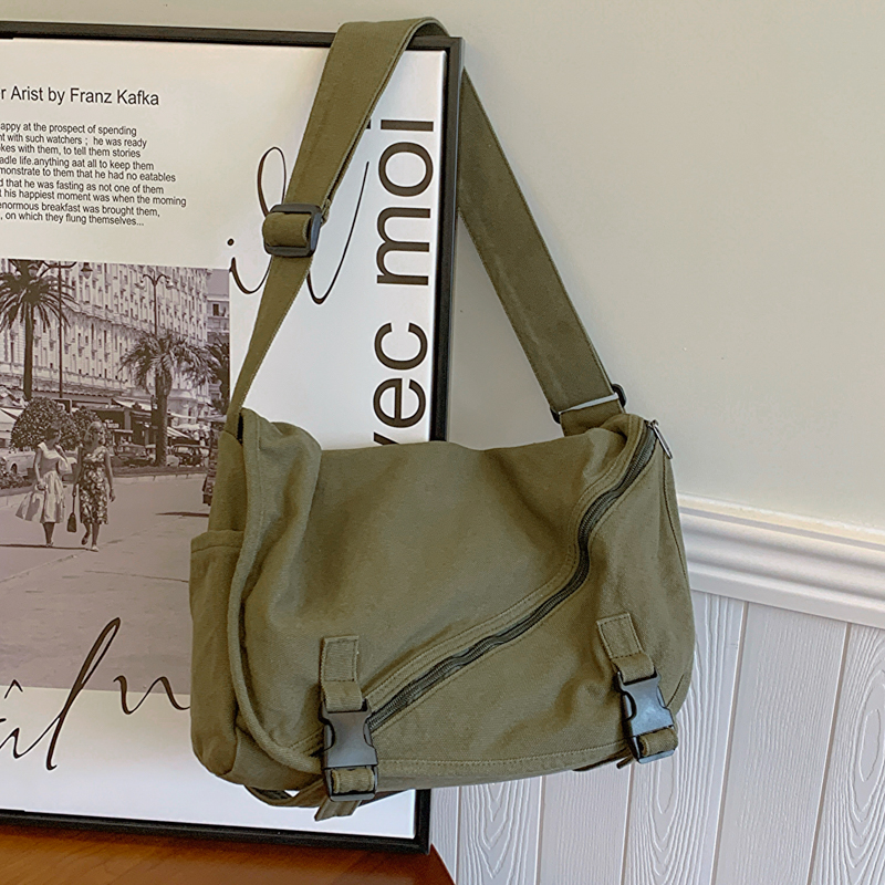 Flap Bag Envelope - Japanese Style Canvas Messenger Bag Teenager