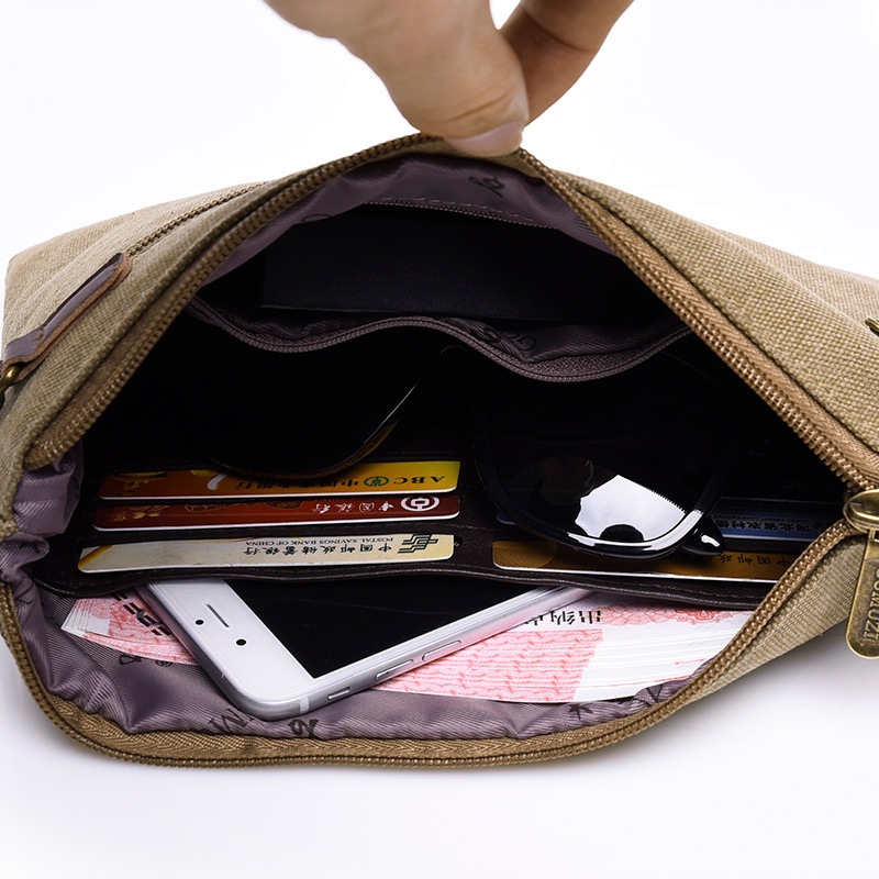 Zipper Wristlet Bag Canvas Sof - Flap Bag Envelope ulasan dan harga
