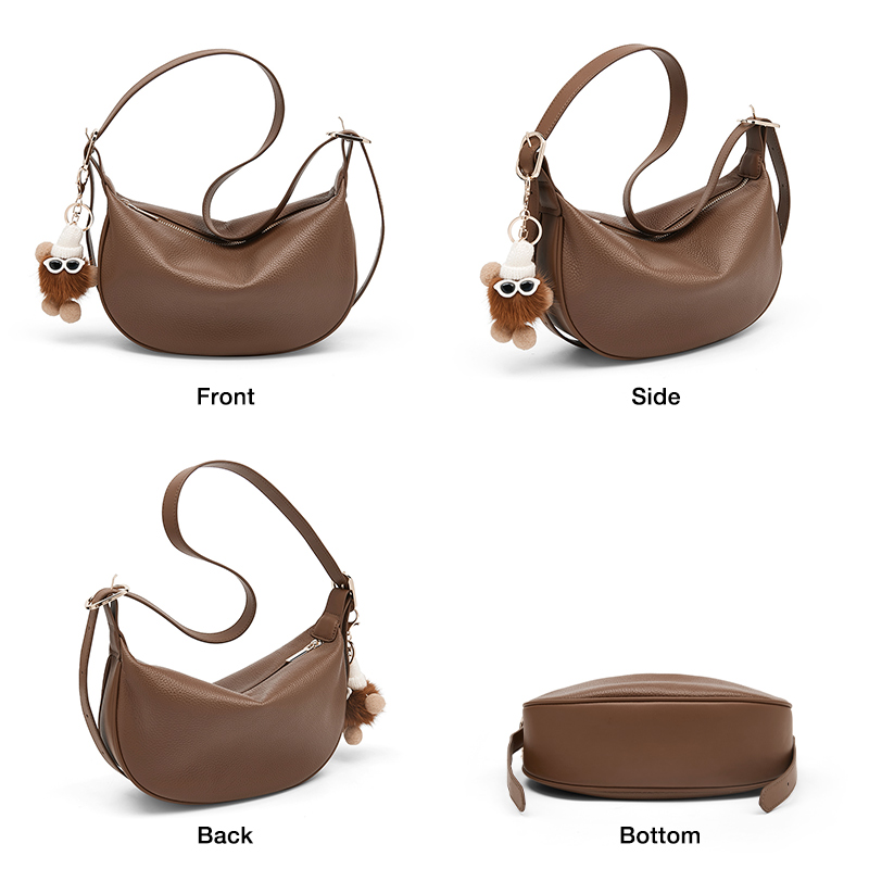 FOXER Light Luxury Women's Sho - Half Moon Crescent ulasan dan harga