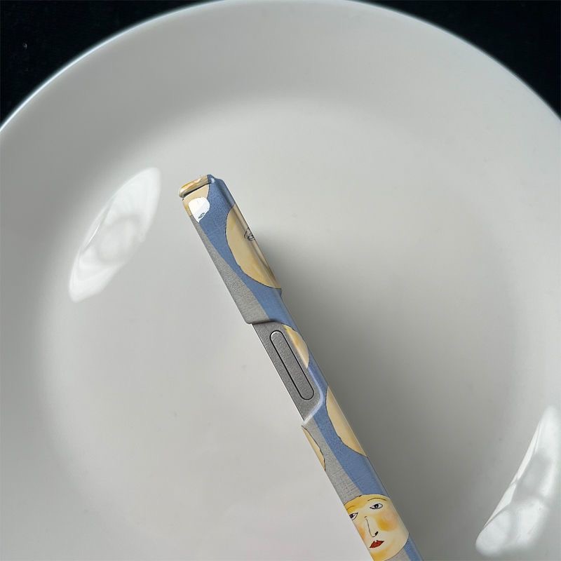 Vintage Blue Striped Face Cres - Half Moon Crescent ulasan dan harga