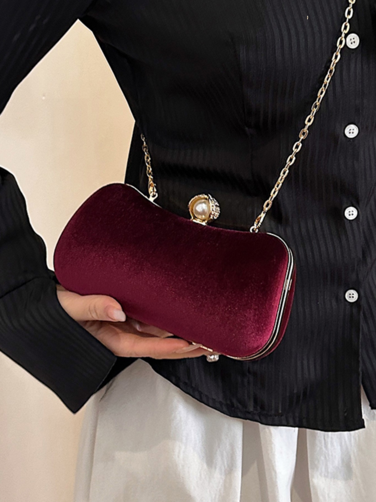 High-end Banquet Clutch Bag Fo - Mini Purse Chain ulasan dan harga