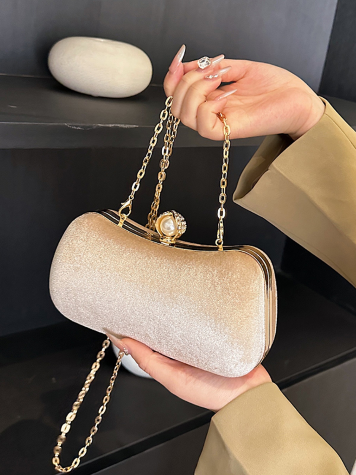 High-end Banquet Clutch Bag Fo - Mini Purse Chain ulasan dan harga