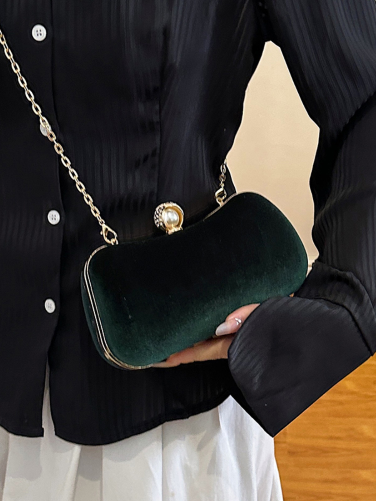 High-end Banquet Clutch Bag Fo - Mini Purse Chain ulasan dan harga