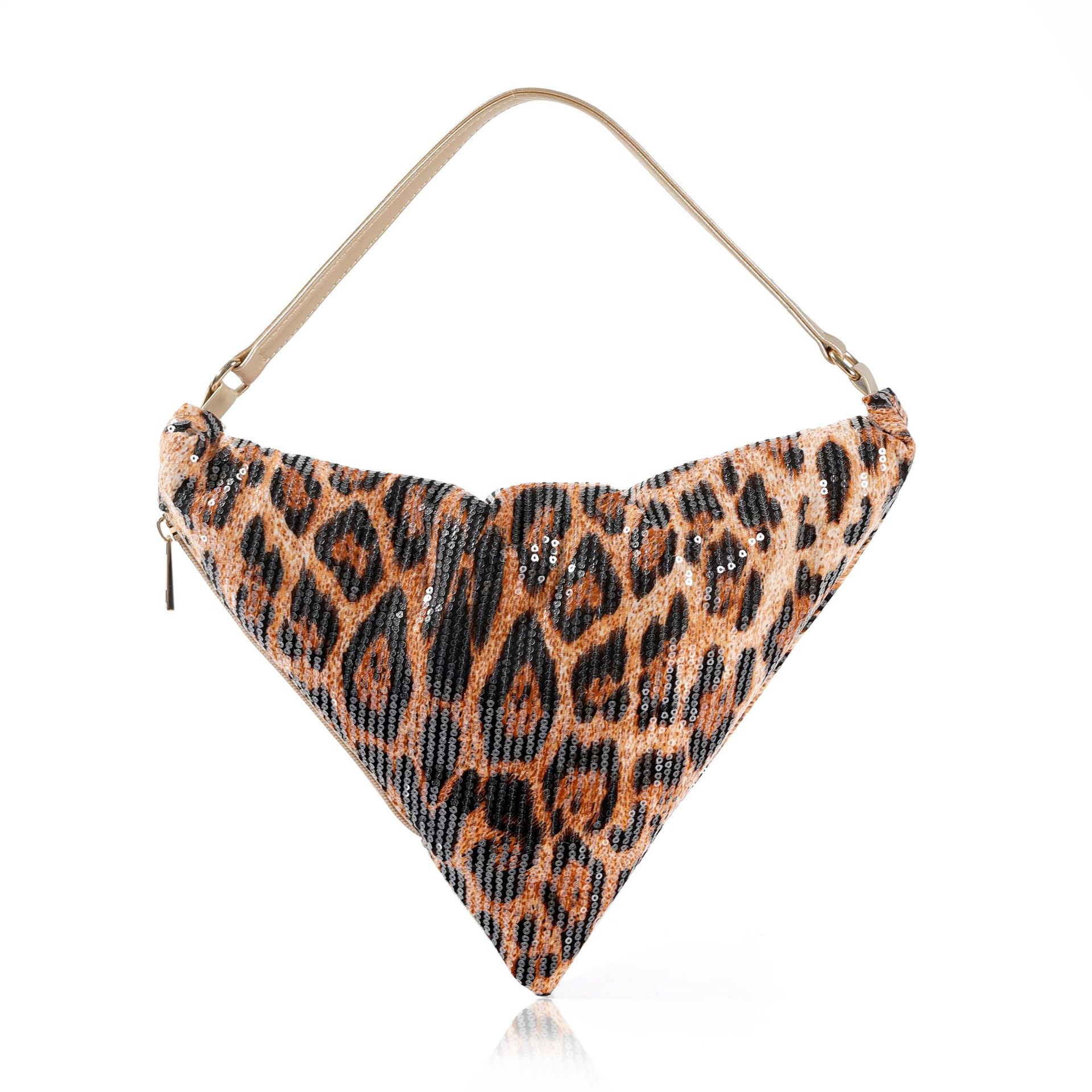Leopard print crescent bag sho - Women Bags In Trend ulasan dan harga