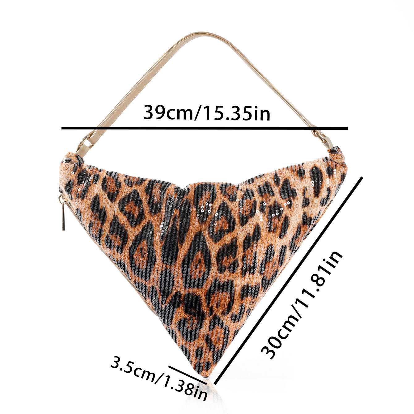 Leopard print crescent bag sho - Women Bags In Trend ulasan dan harga