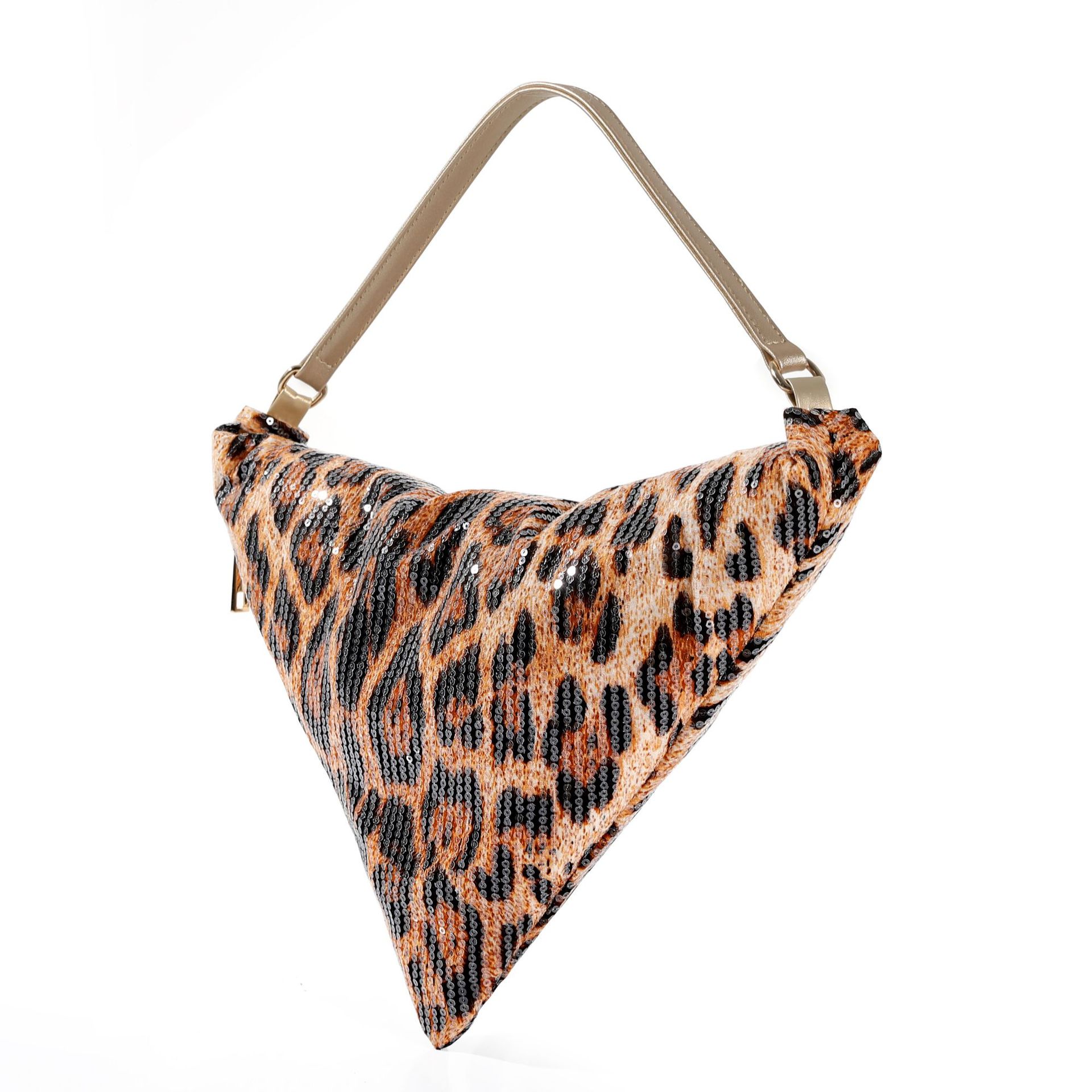 Leopard print crescent bag sho - Women Bags In Trend ulasan dan harga
