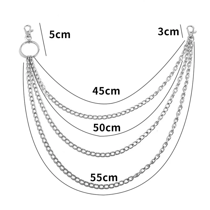 Layer Metal Belt Chain Punk Ho - Mini Purse Chain ulasan dan harga