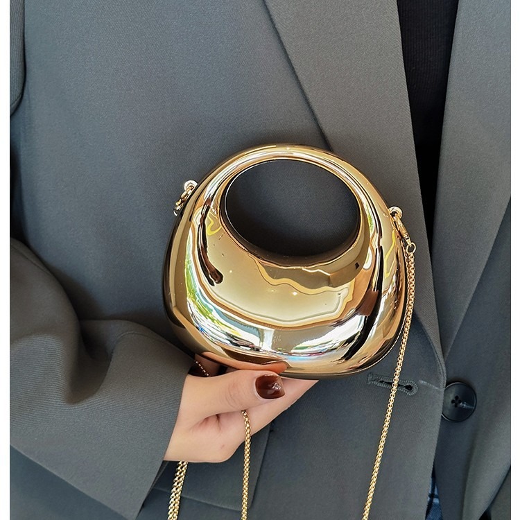 Mini Golden Evening Bag Purses - Mini Purse Chain ulasan dan harga