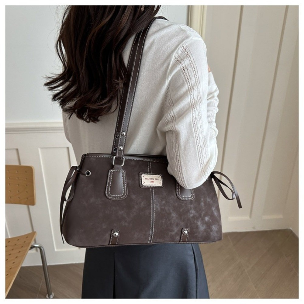 Minimalist Faux Leather Tote B - Top Handle Structured ulasan dan harga