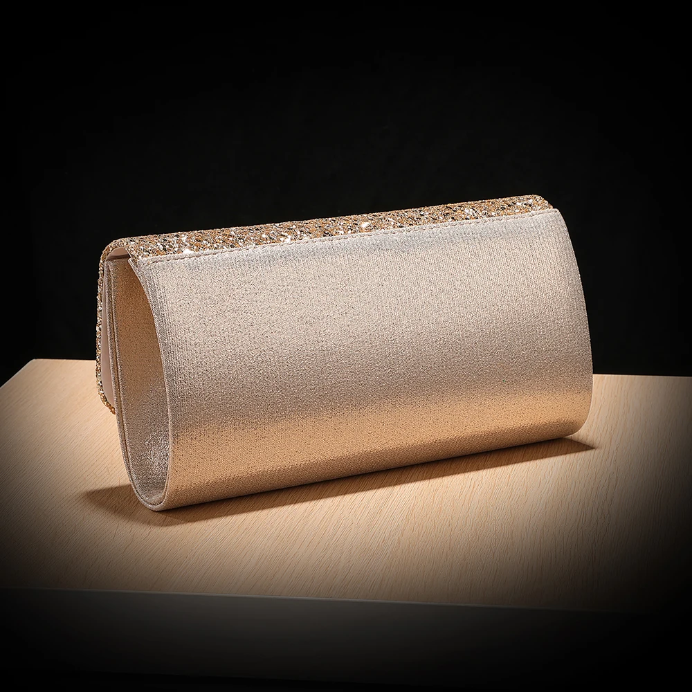 Purple Glitter Clutch Bag with - Flap Bag Envelope ulasan dan harga