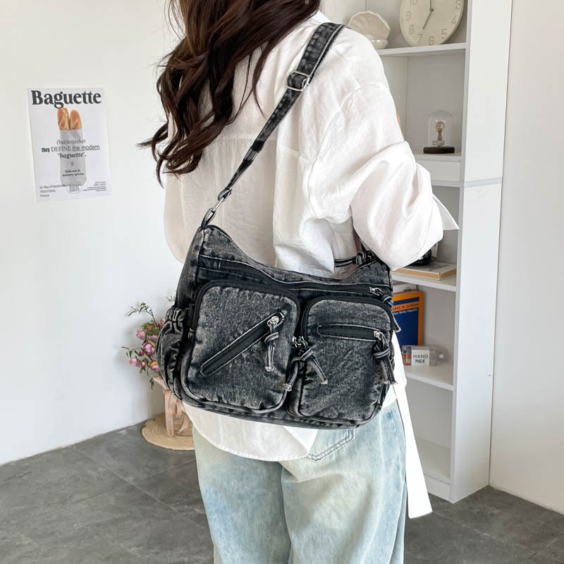 Fashion Denim Shoulder Bag New - Women Bags Zadig ulasan dan harga