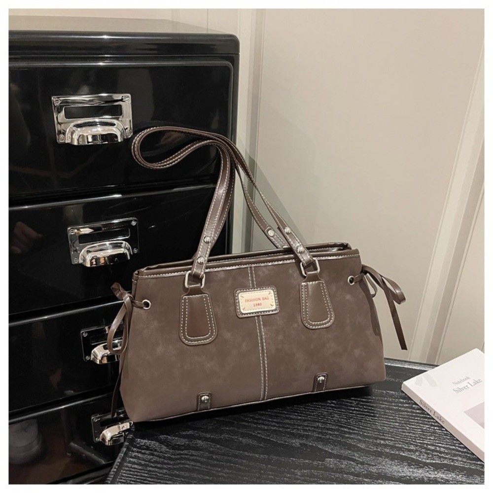 Minimalist Faux Leather Tote B - Top Handle Structured ulasan dan harga