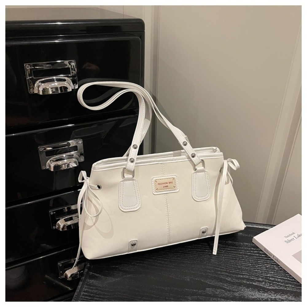Minimalist Faux Leather Tote B - Top Handle Structured ulasan dan harga