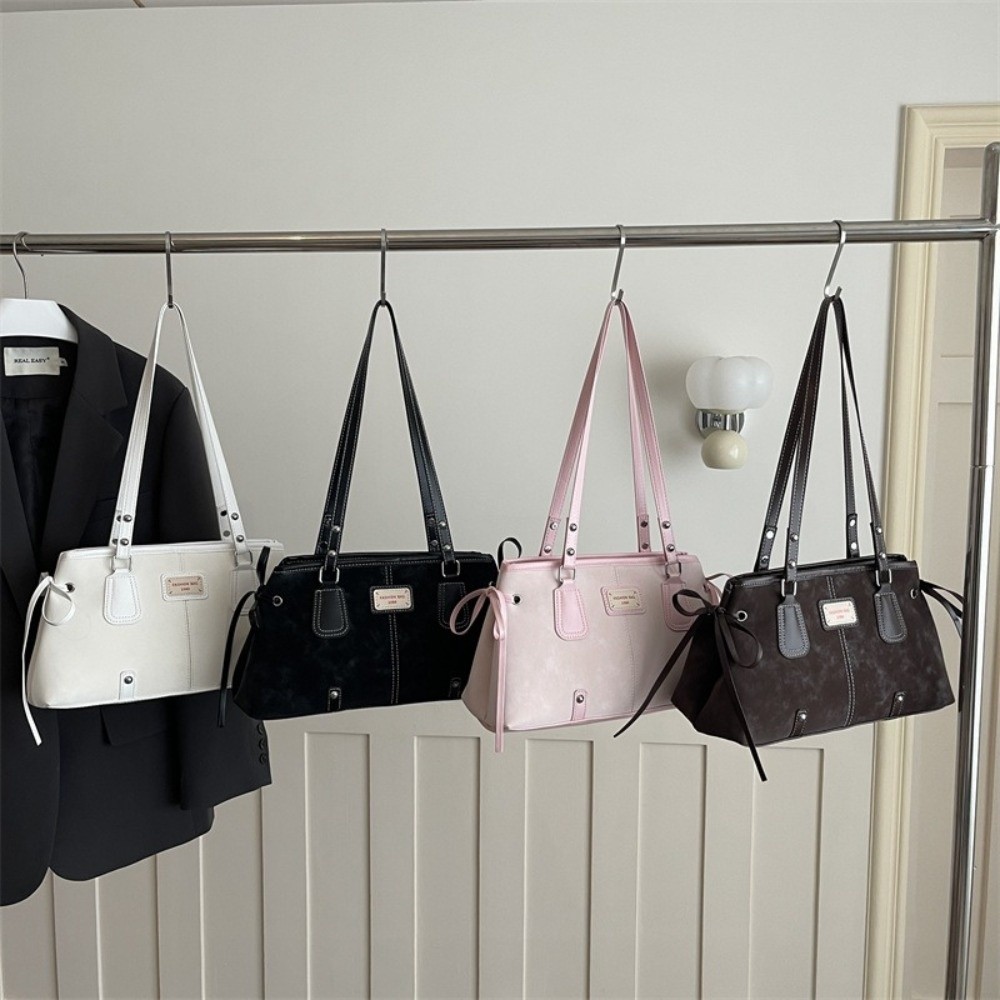 Korean Style Faux Leather Tote - Top Handle Structured ulasan dan harga