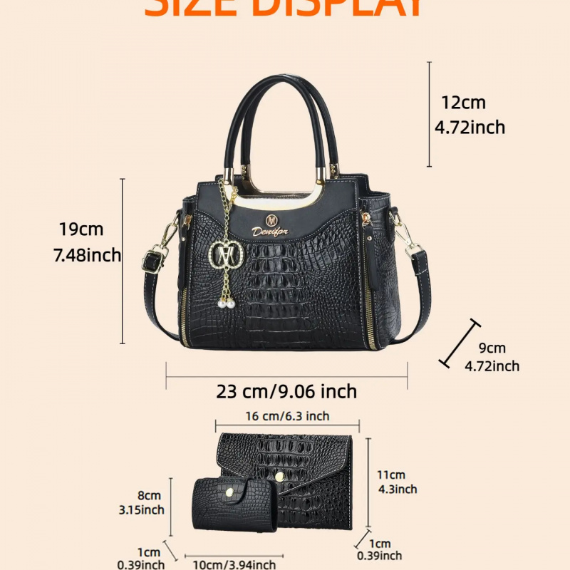 Women's Crocodile Texture Hand - Women'S Bags Handbags ulasan dan harga