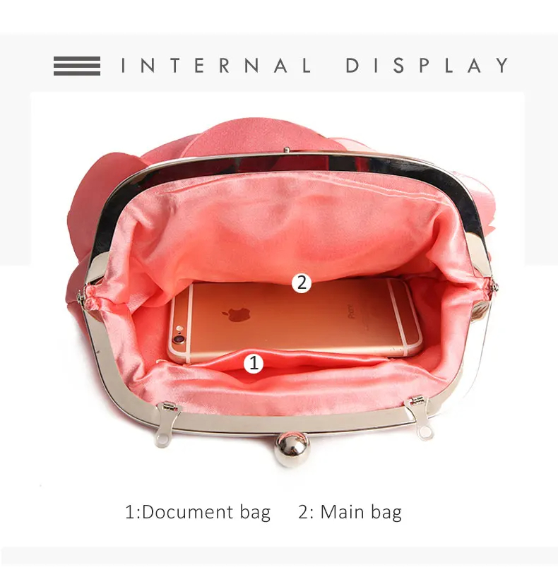Female Evening Bag Portable Fl - Mini Purse Chain ulasan dan harga