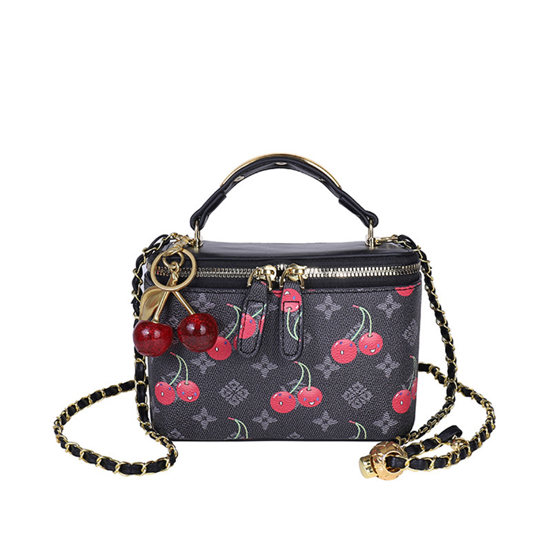 Cherry print mini square box b - Women Bags Zadig ulasan dan harga