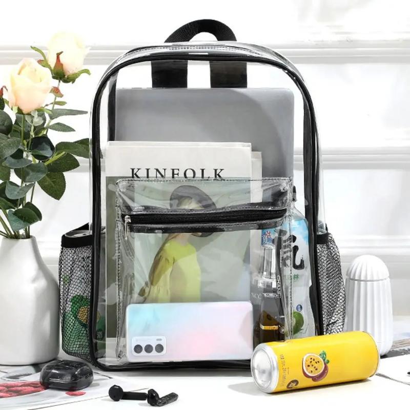 Transparent PVC Backpack Outdo - Women Bags Designer ulasan dan harga