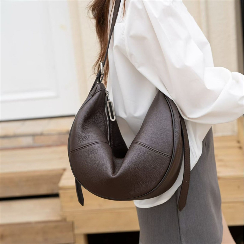 BURMINSA Soft Genuine Leather  - Half Moon Crescent ulasan dan harga