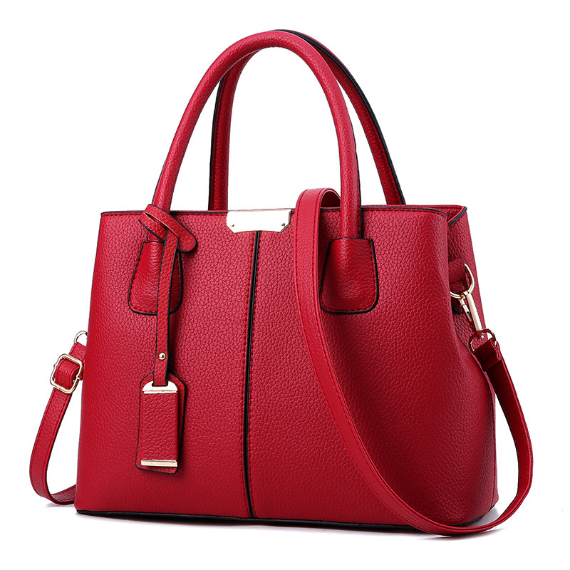 PU Leather Top-Handle Bag Stru - Top Handle Structured ulasan dan harga