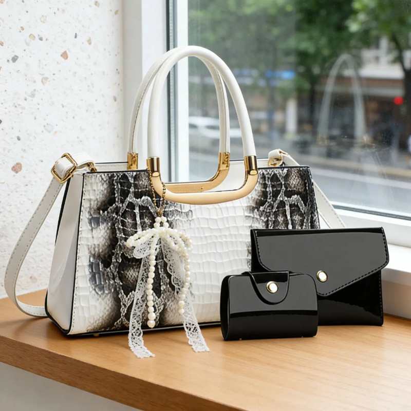 Women's Handbag Set, Crocodile - Women Bags Accessories ulasan dan harga