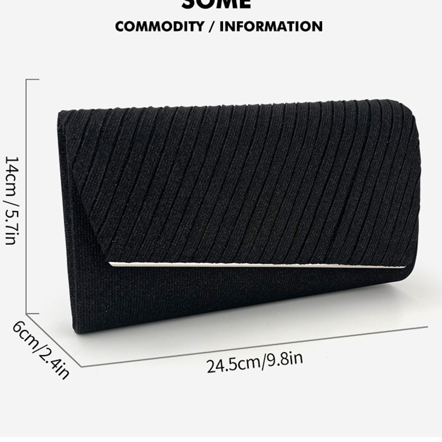 Women's Sparkle Pleated Flip E - Flap Bag Envelope ulasan dan harga