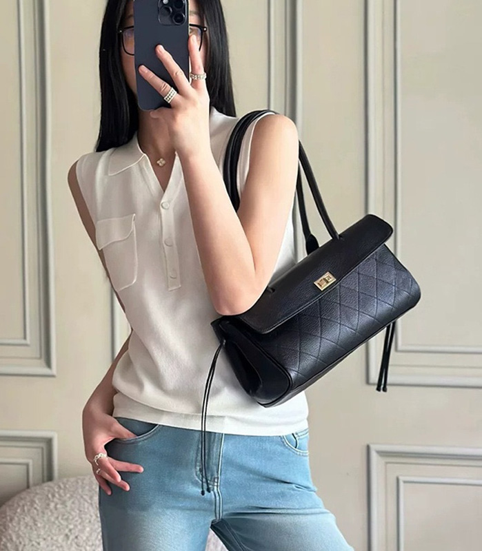 CLAREGQI  2026 New Genuine Lea - Top Handle Structured ulasan dan harga